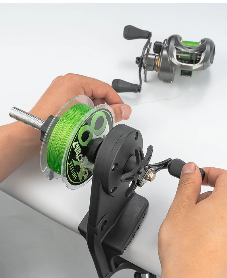 LINNHUE Fishing Line Winder – Lightweight Spooler for Spinning & Baitcasting Reels