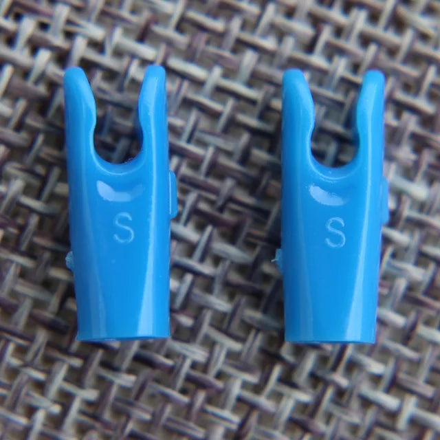 50pcs Arrow Pin Nocks – Size L & S for ID6.2mm/ID4.2mm Shafts