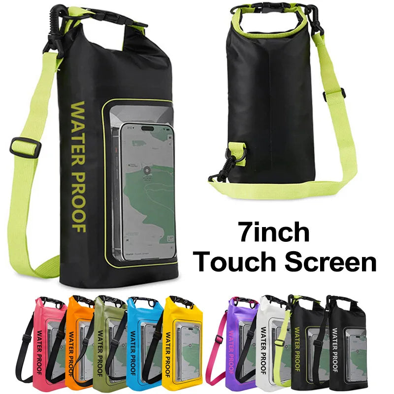 Waterproof Dry Bag with Touchscreen – 2L/5L for Outdoor Sports