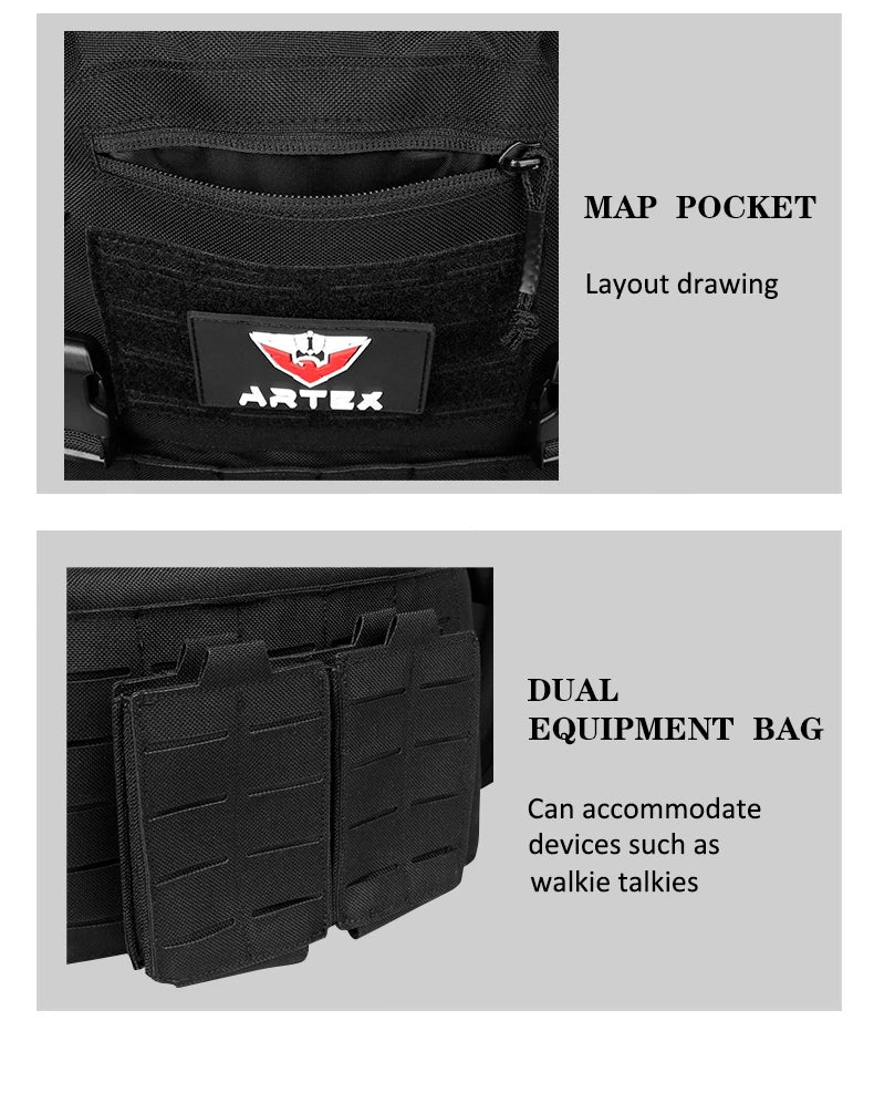 Ranger Green Tactical Plate Carrier Vest – MOLLE & Quick-Release