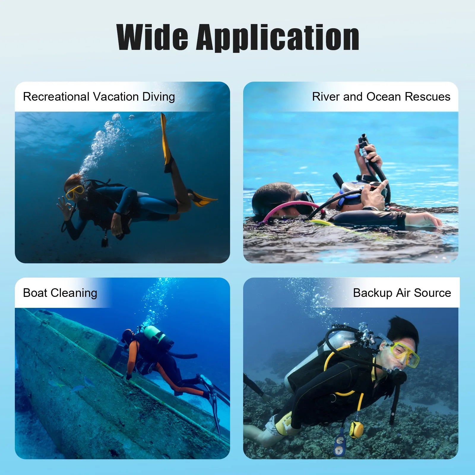 0.5L Mini Scuba Tank for Underwater Breathing