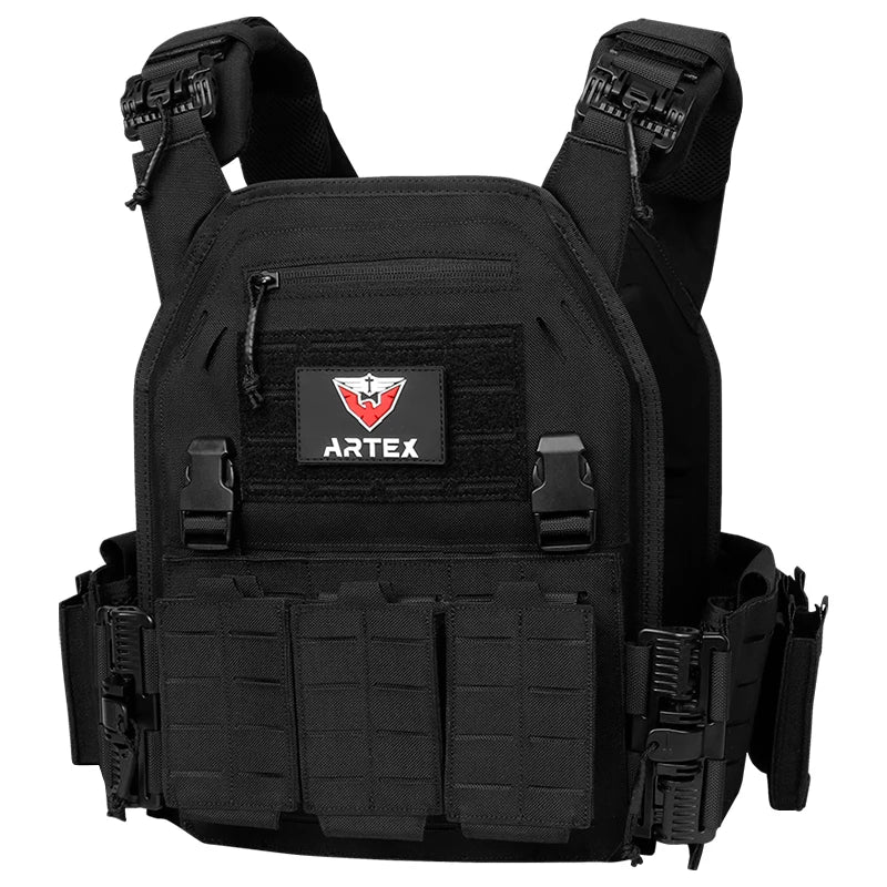 Ranger Green Tactical Plate Carrier Vest – MOLLE & Quick-Release