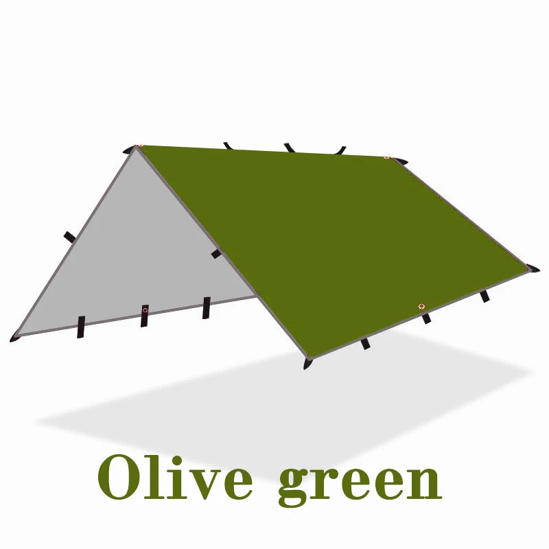 Waterproof Camping Tarp with 19 Hang Points