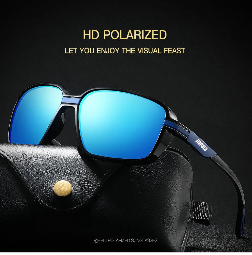 Rapala Polarized Fishing Sunglasses – UV Protection with Case