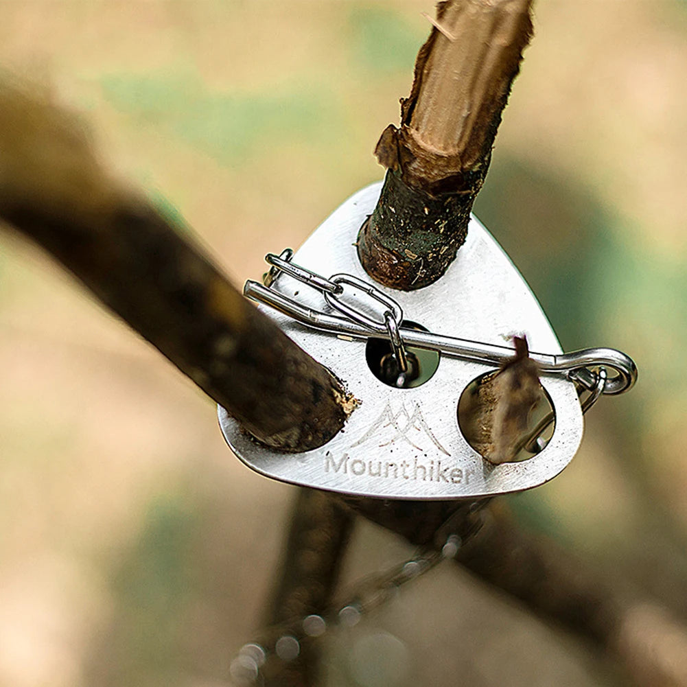 Camping Chain Hanger with Leather Bag – Adjustable Tripod Mount