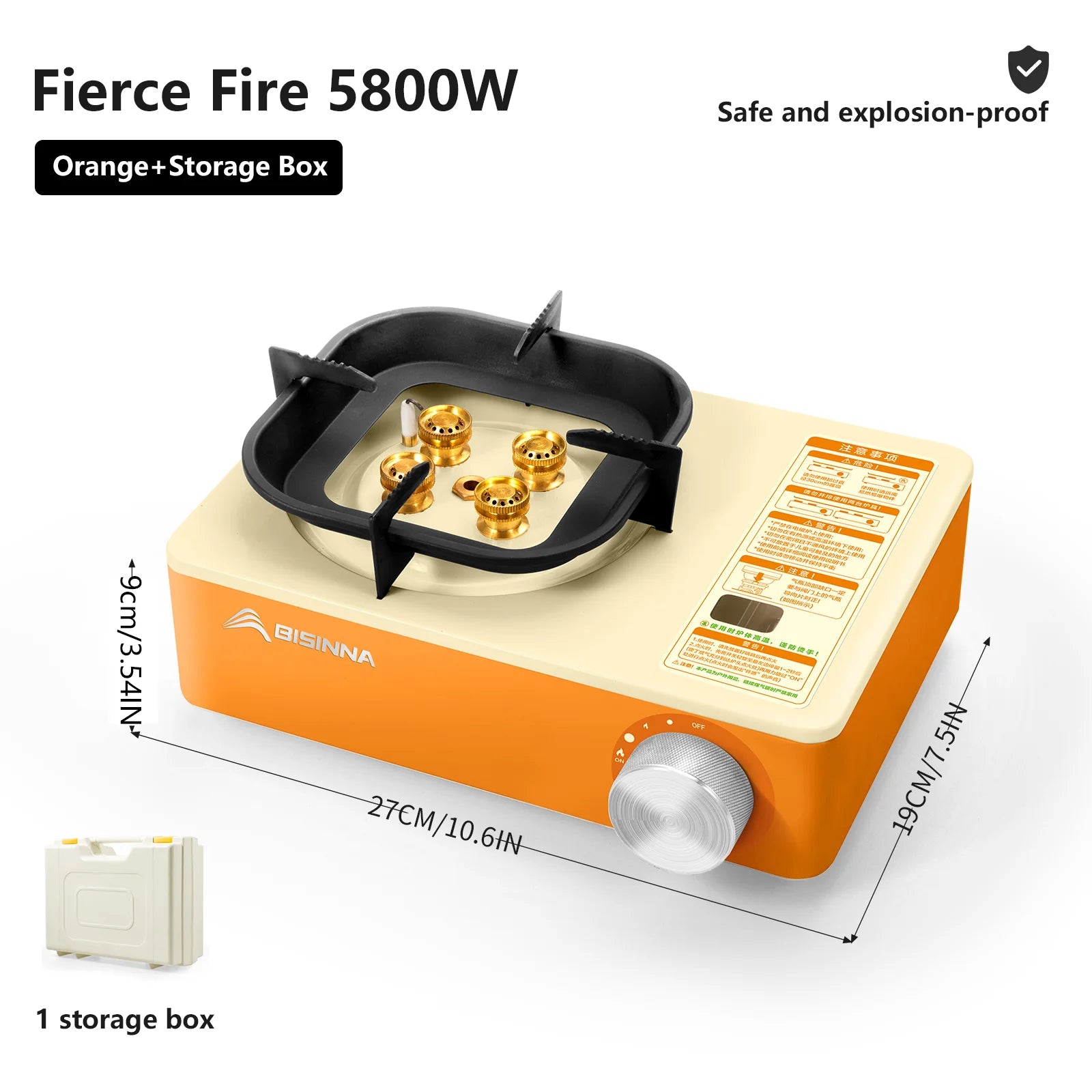 BISINNA 5800W Portable Camping Gas Stove