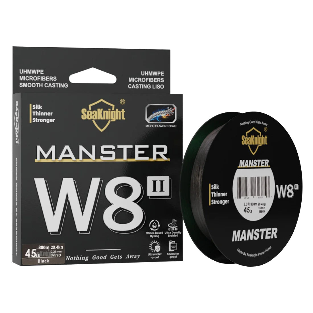 SeaKnight W8 II 300M PE Braided Fishing Line – 8-Weave Saltwater Grade