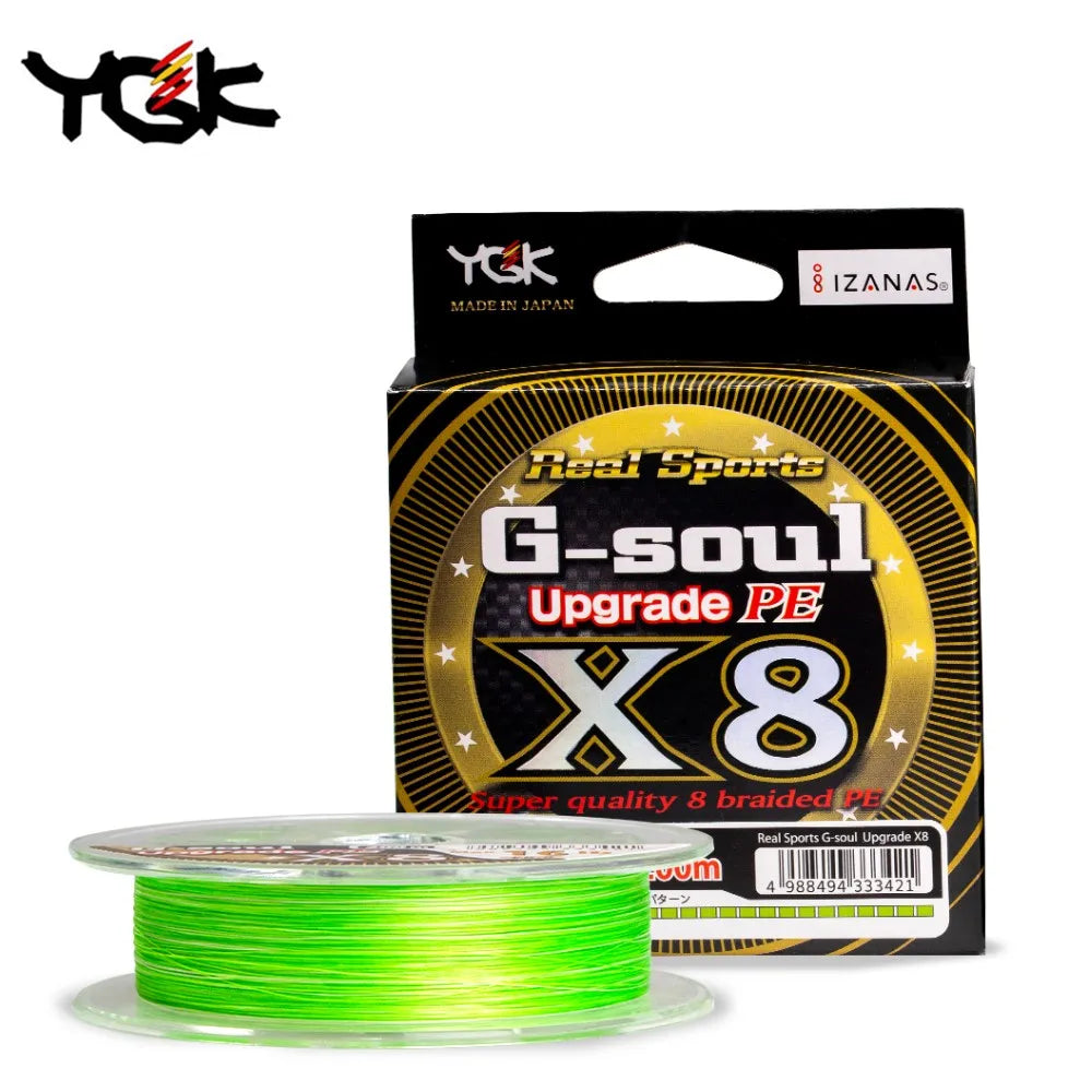YGK G-SOUL X8 Braid – 200M 8-Strand PE Fishing Line