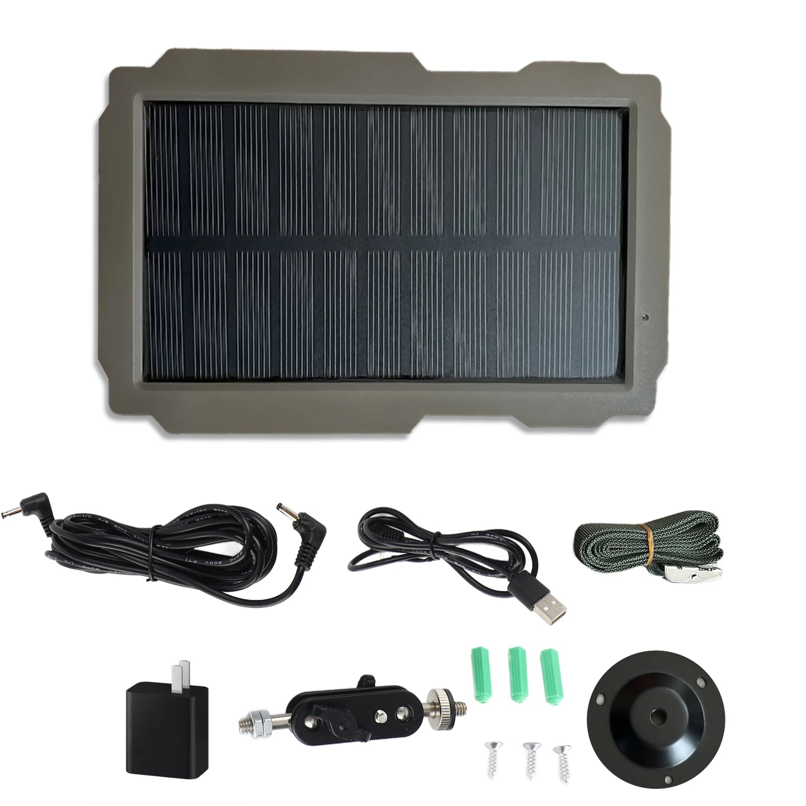 Solar Panel for Hunting Trail Cameras – 3000mAh with Rotating Mount