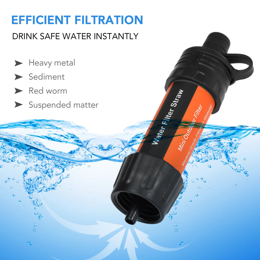 Portable Outdoor Water Filter Purifier for Camping