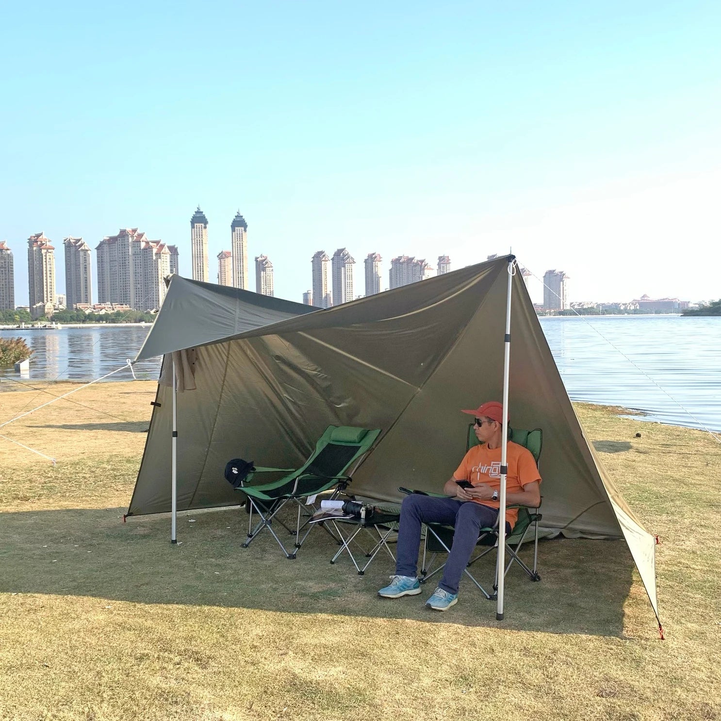 Waterproof Camping Tarp with 19 Hang Points