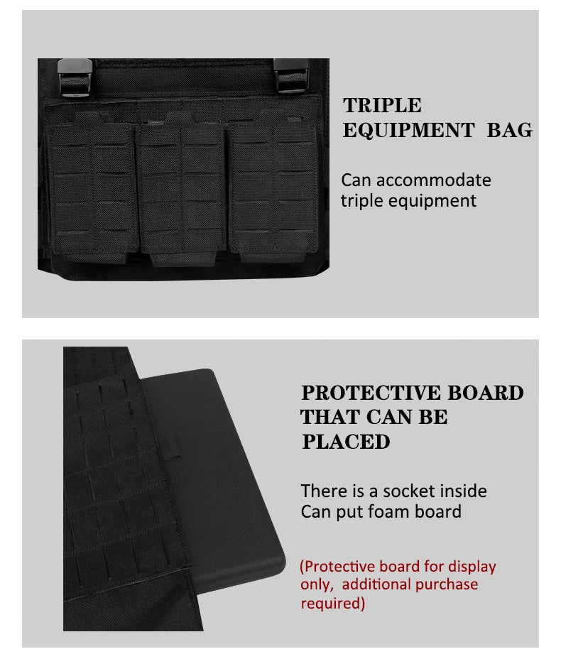 Ranger Green Tactical Plate Carrier Vest – MOLLE & Quick-Release