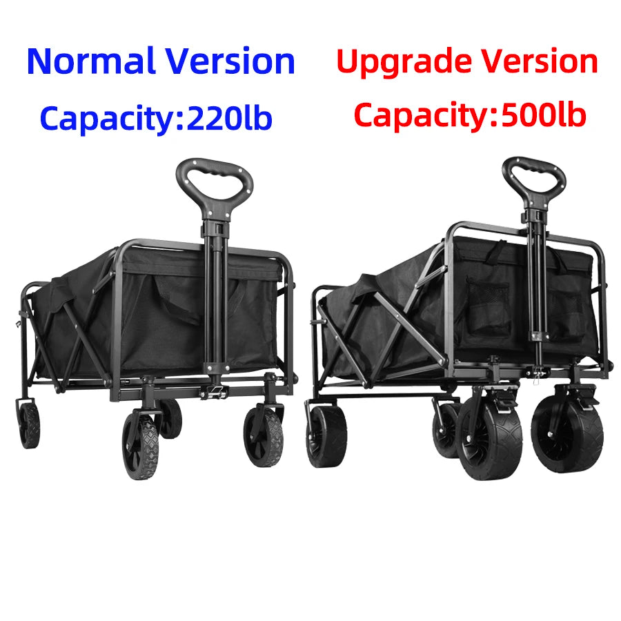 Collapsible Folding Utility Wagon – Heavy-Duty Outdoor Cart