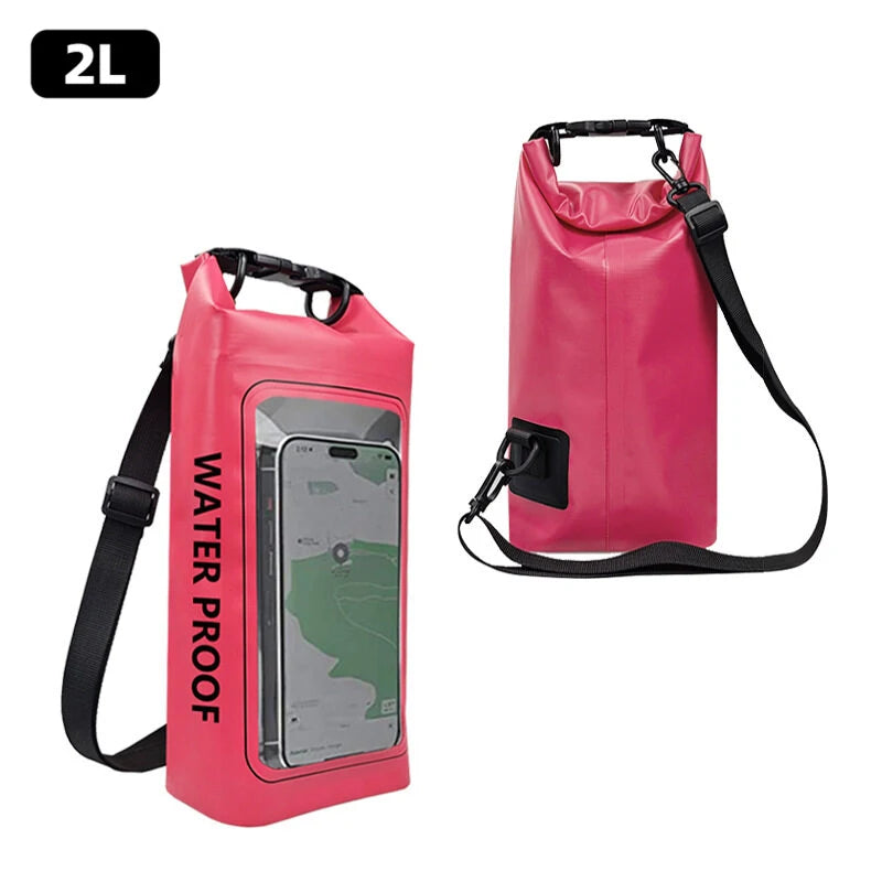 Waterproof Dry Bag with Touchscreen – 2L/5L for Outdoor Sports