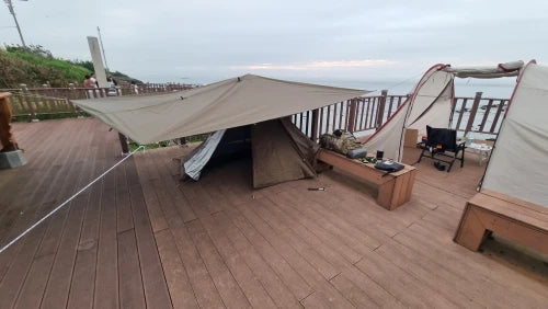 Waterproof Camping Tarp with 19 Hang Points