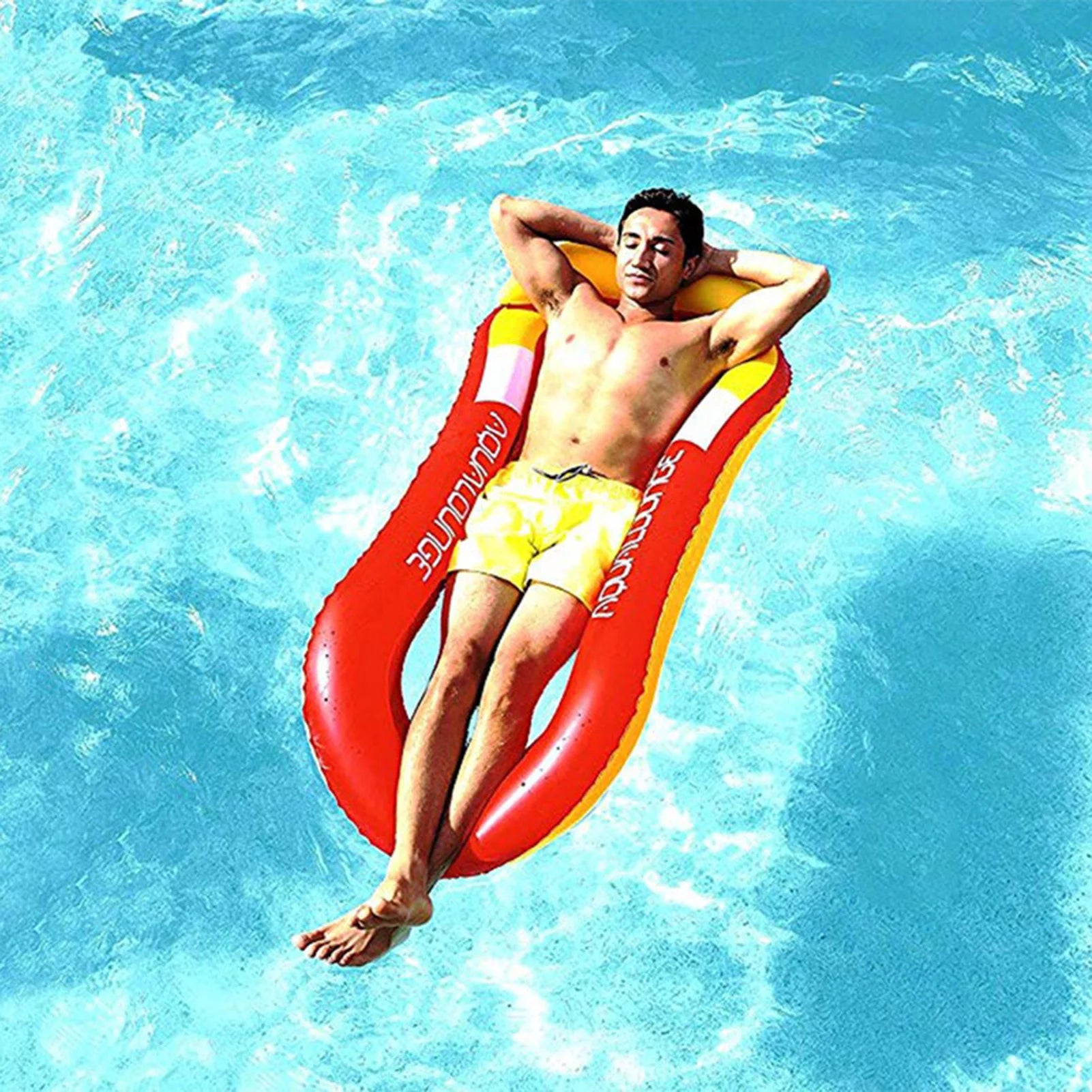 Inflatable Pool Lounger Float Hammock Bed