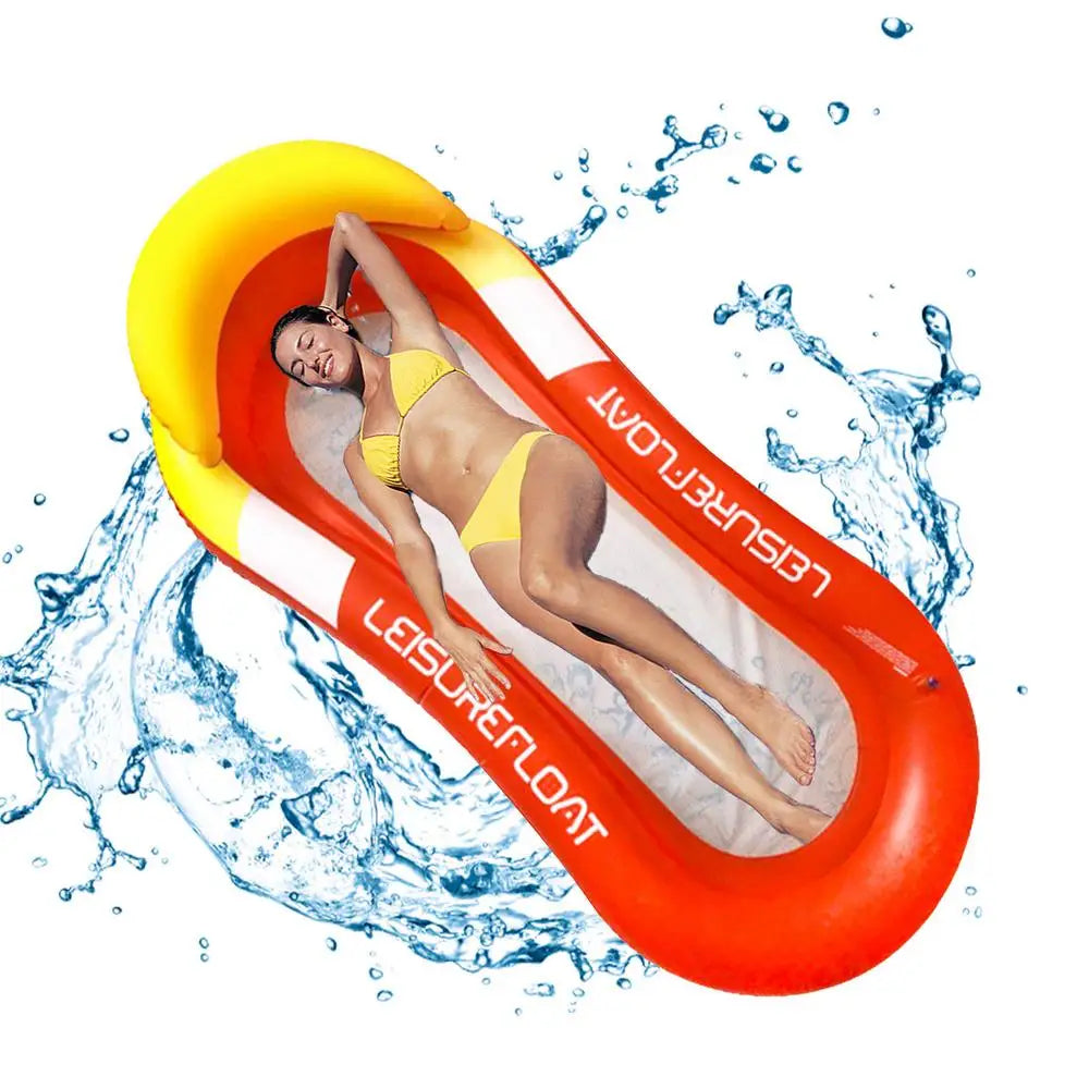 Inflatable Pool Lounger Float Hammock Bed