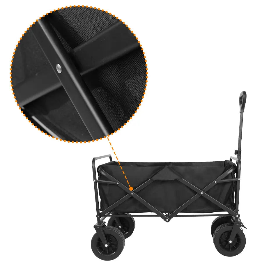 Collapsible Folding Utility Wagon – Heavy-Duty Outdoor Cart