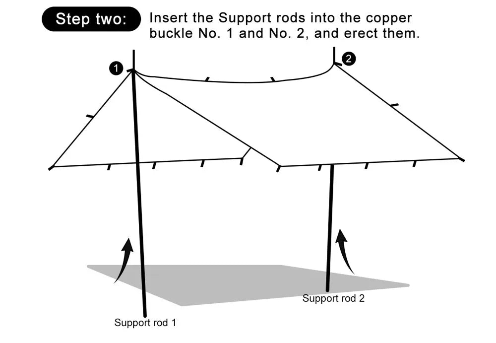 Waterproof Camping Tarp with 19 Hang Points