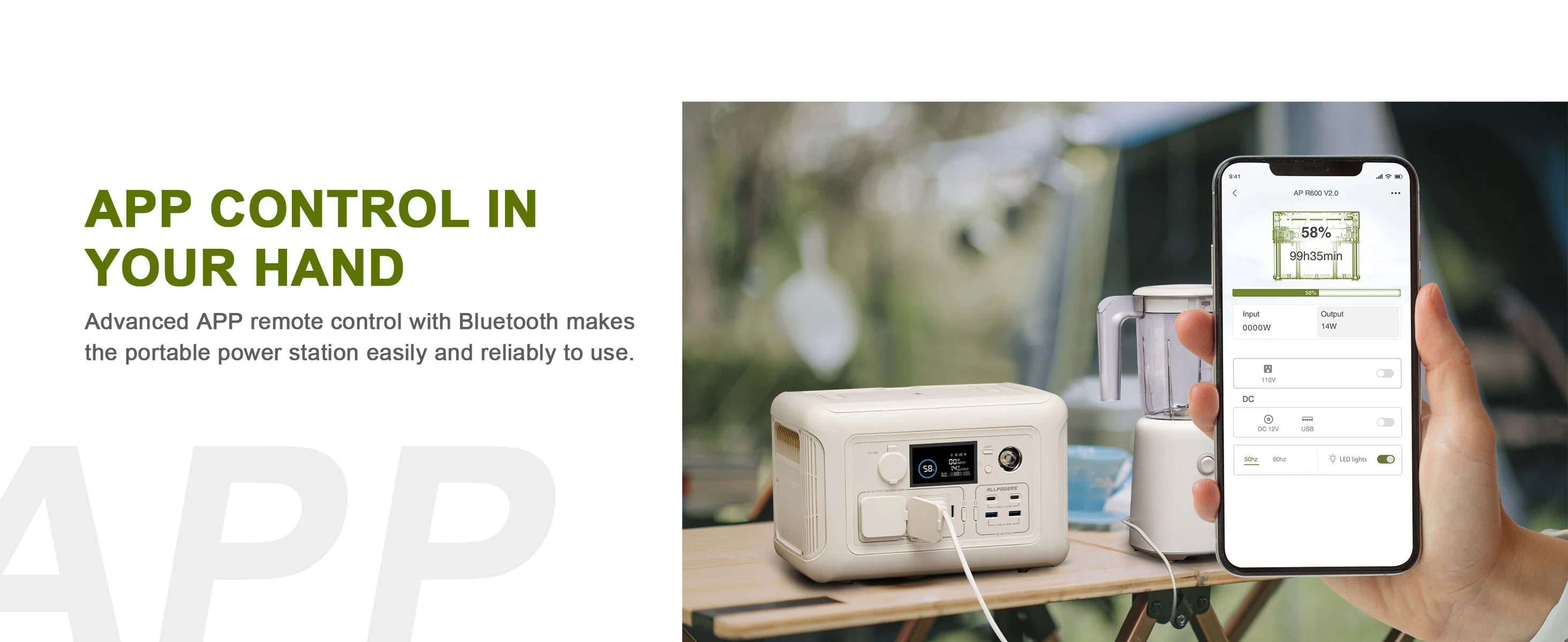 Portable Power Station – 600W/299Wh LiFePO4 Generator