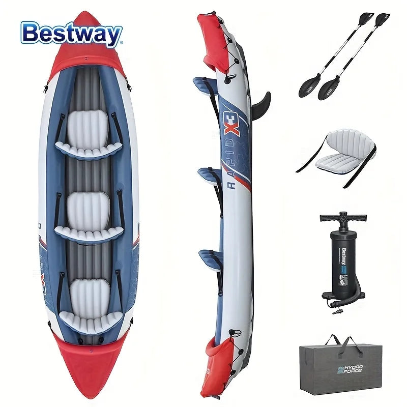 Bestway Professional Inflatable Fishing Kayak (1–3 Person)