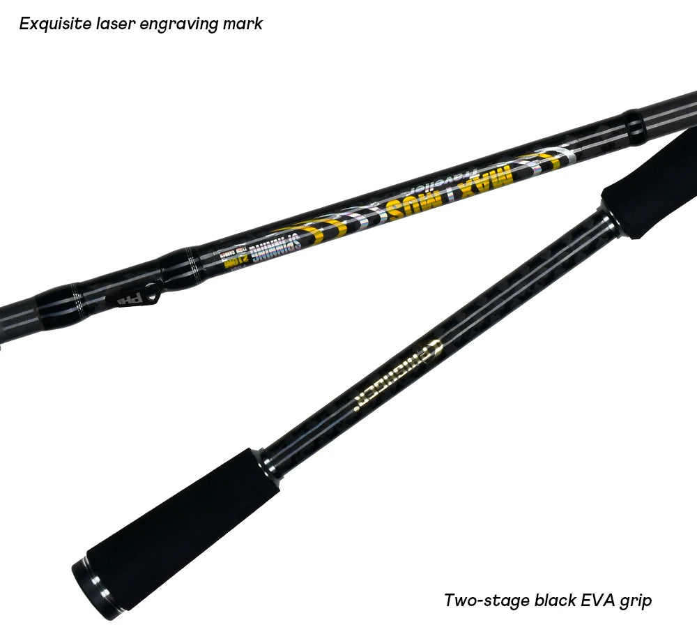 MAXIMUS Carbon Lure Fishing Rod – 1.8m–3.0m Travel Spinning/Casting