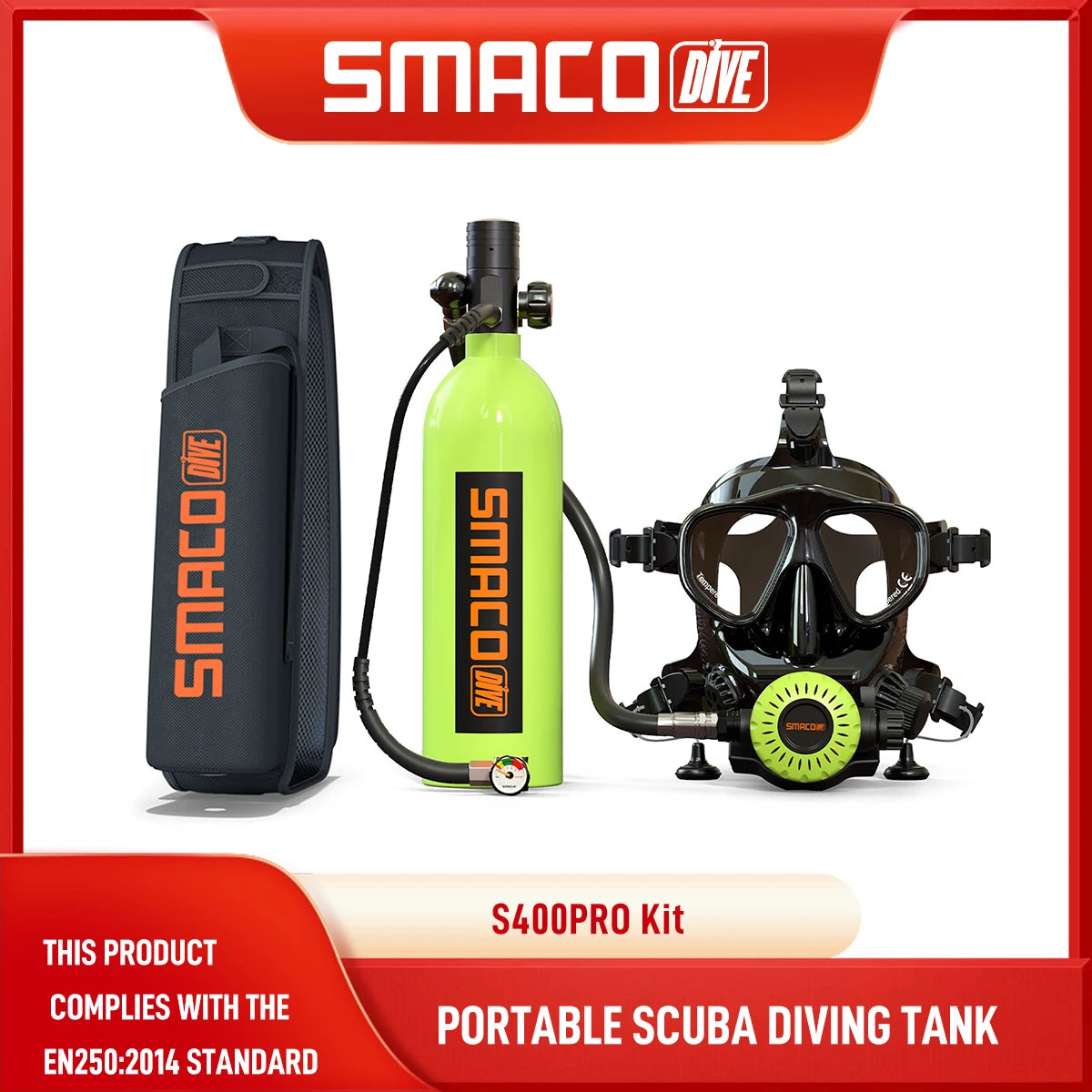 SMACO S400Pro 1L Mini Scuba Tank