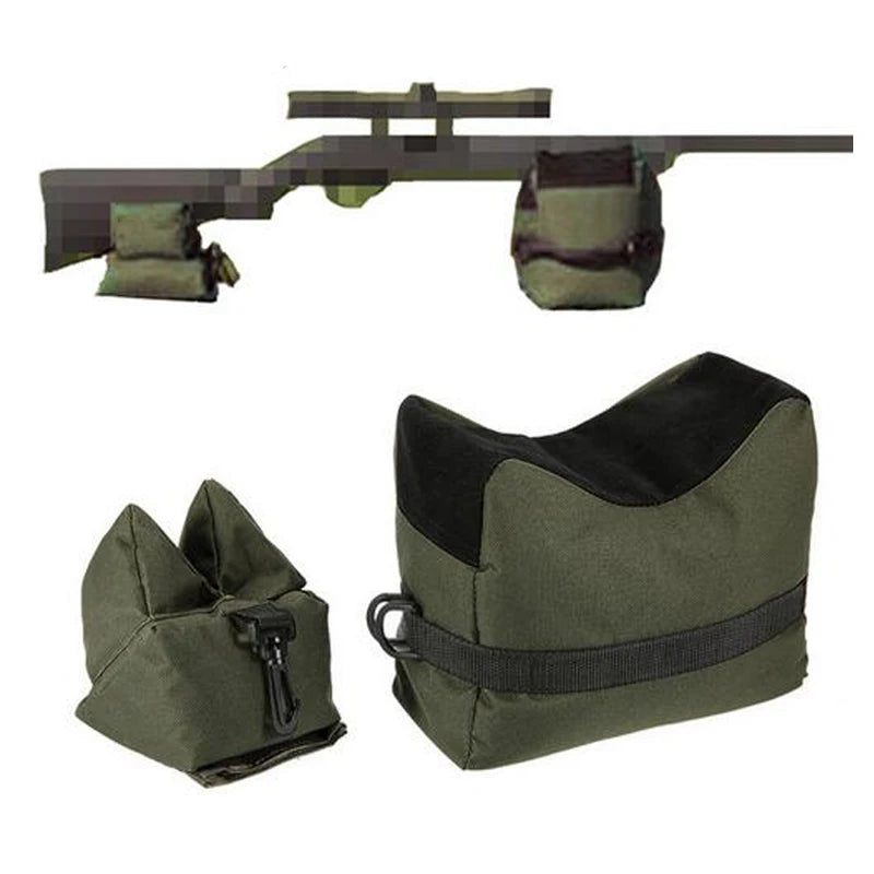 Front & Rear Rifle Shooting Rest Bags – Unfilled Tactical Gun Support