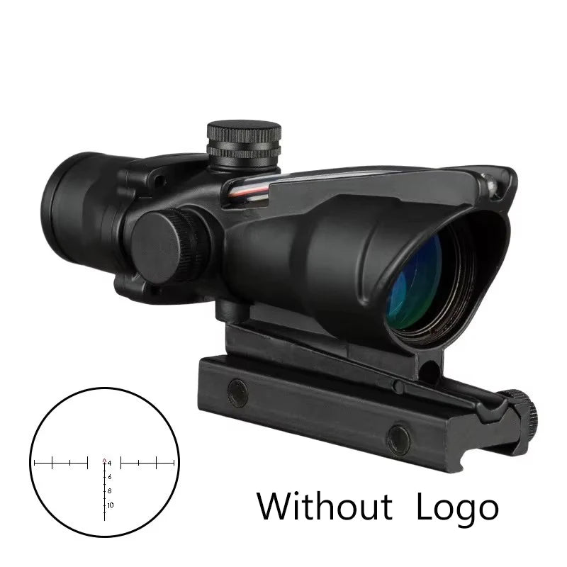 4x32 Tactical Riflescope – Green/Red Fiber Optic Reticle Sight